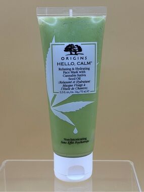 Origins Hello, Calm Relaxing & Hydrating Face Mask with Cannabis Sativa Seed Oil
